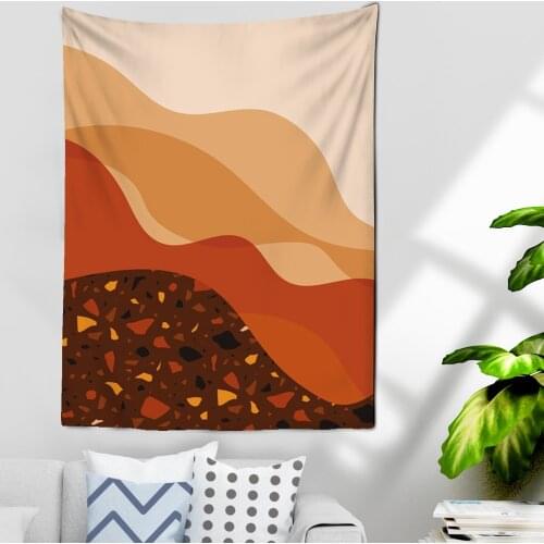 Psychedelic Sunset Forest Tree Mountain Tapestry Wall Hanging Bohemian Landscape Wall Hanging Decoration Home Decoration