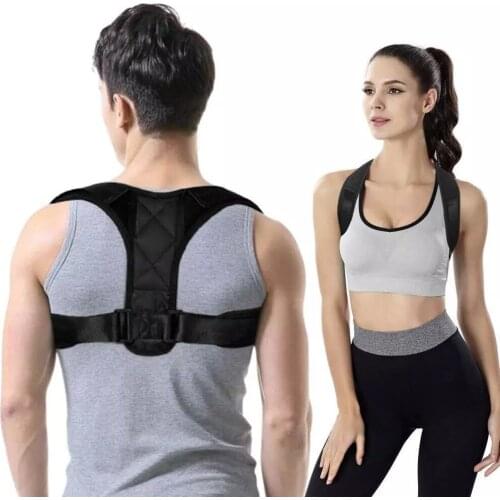 Drop shipping Adjustable Back Posture Corrector Clavicle Spine Back Shoulder Lumbar Brace Support Belt Posture Correction Brace