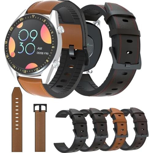 New Bracelet 20mm Band For Huawei watch GT 2 42mm Watch Strap For Huawei Watch GT Honor Magic 42mm black silver buckle Wristband