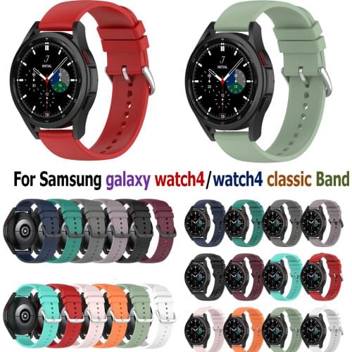 20/22mm Watch band Strap for Samsung galaxy watch4/watch4 classic Smart Bracelet Silicone Wrist for Samsung Galaxy Watch 3 Watch