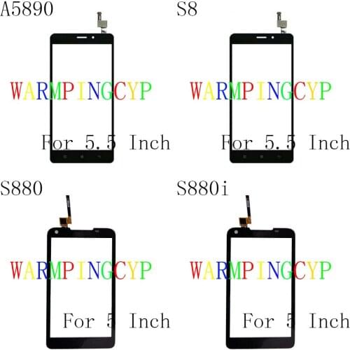 Touch Screen For Lenovo A5890 Lemon K3 Note P70 S60t S8 S850t S880 S880i S898t K50 T5 T3s A5600 A5500 A5860 II Plus