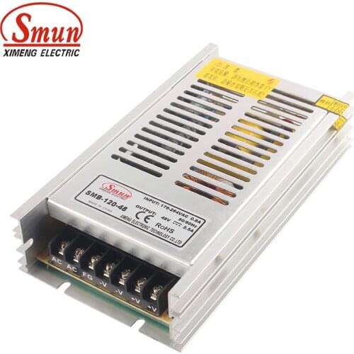 SMUN SMB-120-48 120W Ultra Thin Type Single Output Switching Mode Power Supply 48V 2.5A AC-DC Slim Led Driver