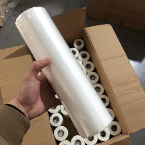 10 yards roll wash away Embroidery Stabilizer 35um Transparent cold Water-soluble topping film embroidery topping