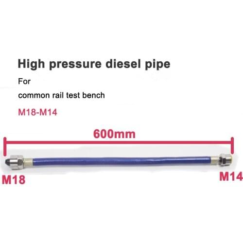 Resistant pressure 2500bar high pressure diesel pipe fuel delivery tube for Bossch Densso Delphii common rail test bench,M16*14