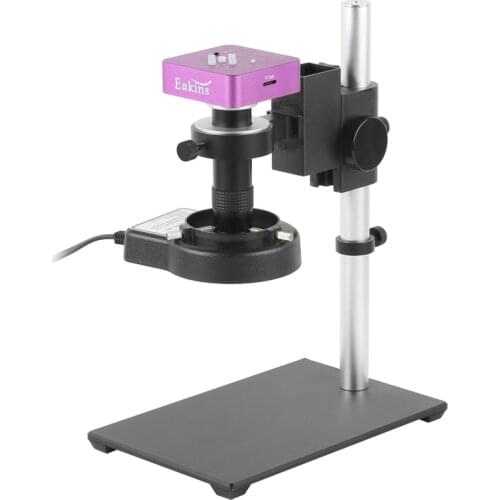 Full HD HDMI USB Industry Microscope Camera 21MP 2K 1080P 60FPS + 130X/180X/300X C-Mount Lens For Phone PCB Soldering Repair