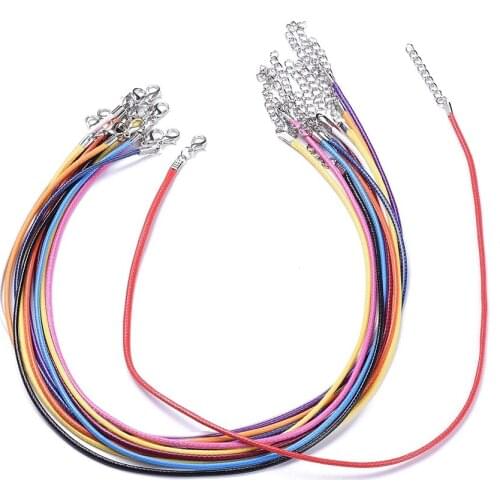 100pcs/lot Mix color Korean Velvet Cord Necklace with Lobster Clasp DIY Jewelry about 18.1" long,2mm in diameter