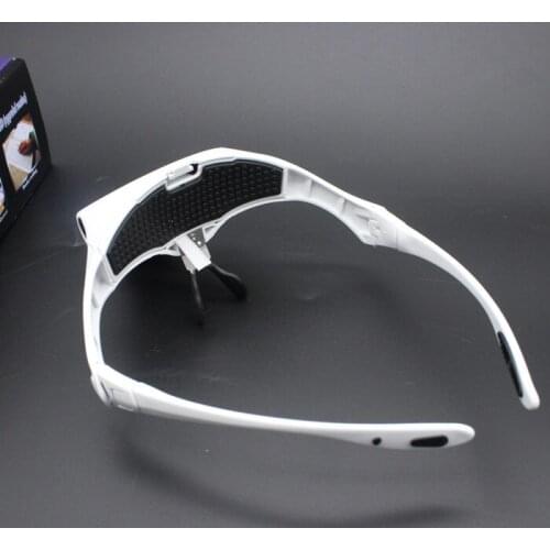 1X 1.5X 2X 2.5X 3.5X Wearing Glasses Style Helmet LED Illluminated Magnifier Reading Inspection Operation Magnifying Glass Loupe