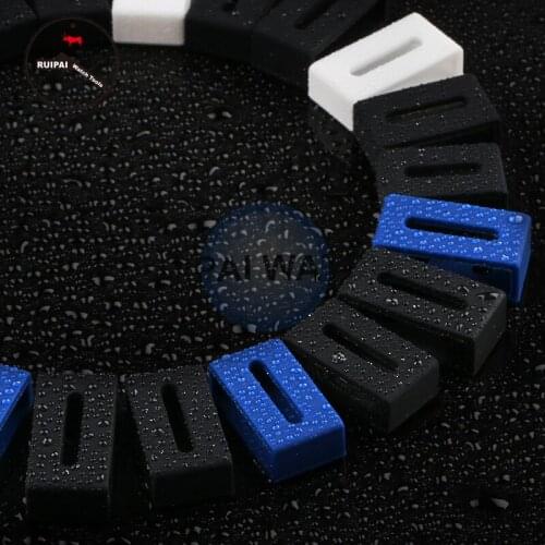 2pcs/lot Rubber Watchband Loop Holder Roof Black / Blue / White Silicone Watch Straps Keepers Locker Loop Replacement Parts