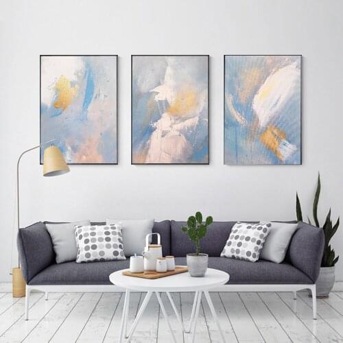 Abstract Wings of Dream Color Canvas Painting Fashion Golden Posters And Prints For Living Room Asile Bedroom Wall Art imagen HD