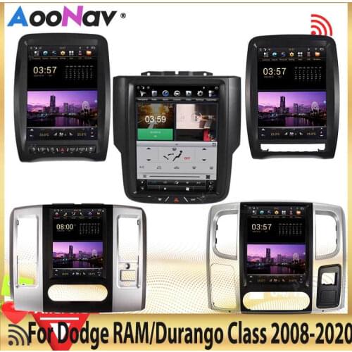 Car Radio Android 128G Tesla Vertical Screen GPS Navigation For Dodge RAM 1500 2013-2018 Car Stereo Receiver Multimedia Player