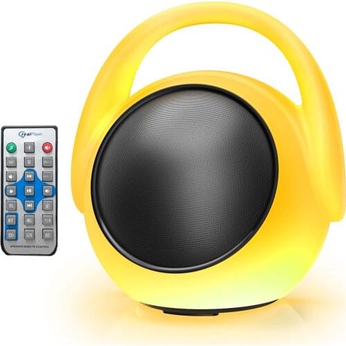 Wireless Speaker Portable LED Colorful Glowing Speaker with Rich Bass Sound for Outdoor use