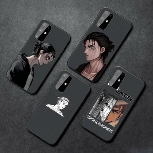 Attack on Titan Eren Jaeger manga Phone Case For Samsung A32 A51 A52 A71 A50 A12 A21S S10 S20 S21 Plus Fe Ultra