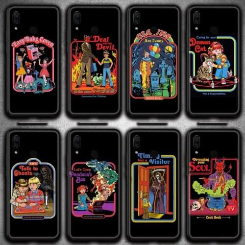 Lets Summon Demons Graphic Funny Halloween Phone Case Huawei Y6P Y8S Y8P Y5II Y5 Y6 2019 P Smart Prime Pro