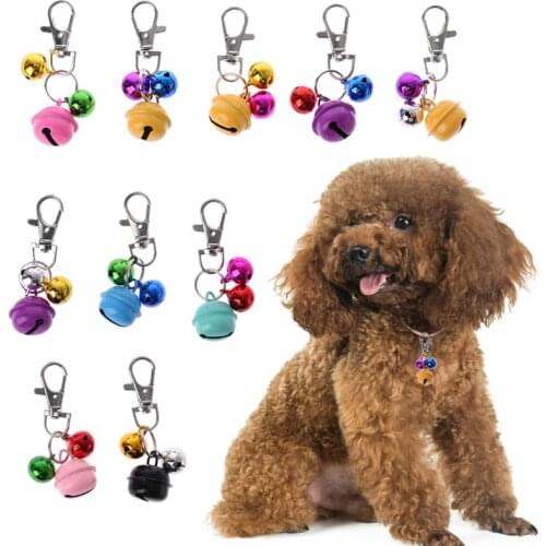 Colorful Pet Dog Cat Collar Animal Bell Necklace Accessories For Collar Loud Bell kitten Safety