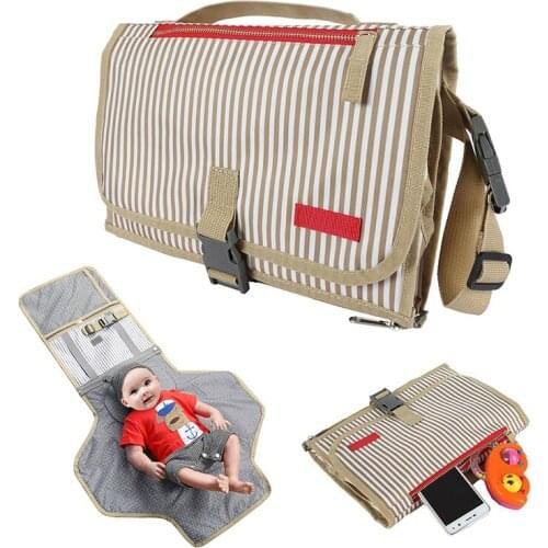 Baby Diaper Pad Baby Out Portable Diaper Pad Newborn Folding Oxford + Tarpaulin Practical Diaper Replacement Pad