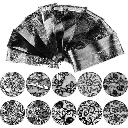 3D Disign Nail Art Water Nail Sticker Set Nail Gel Decals Stickers Lace Flower Stickers For Nails DIY Nail Art Decorations Tips