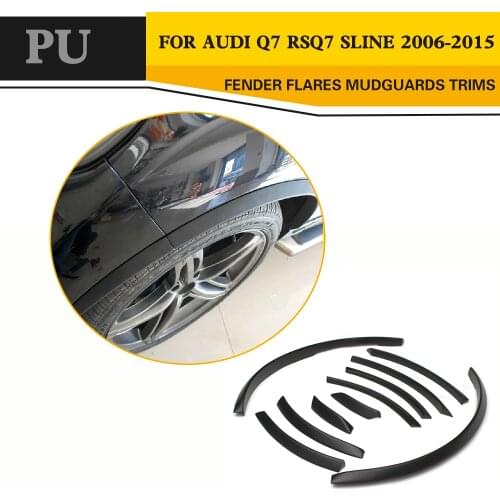 For Audi Q7 RSQ7 Sline Wheel Arch Car Side Fender Flares Covers Mudguards Trims 2006 - 2015