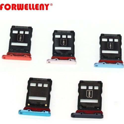 For huawei P30 pro Micro Sim Card Holder Slot Tray Adapters black blue VOG-L09, VOG-L29