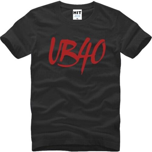 Men tee shirt Summer UB40 T Shirt Men Reggae Pop T-shirt Short Sleeve Cotton Casual Music T Shirts Men Rock