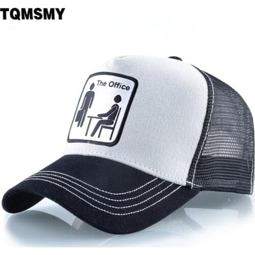Cotton Snapback caps for men Hip Hop cap Embroidery the office Baseball Cap Breathable Mesh Bone sun hats for man Hip Hop cap