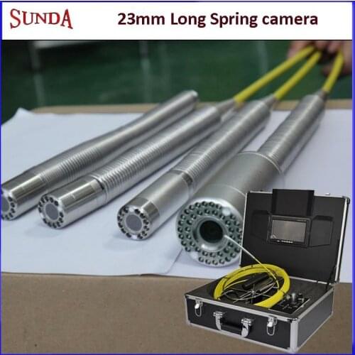 WOPSON flexible Long Spring 23mm camera head Endoscope camera pipe video inspection camera dvr recording waterproof camera