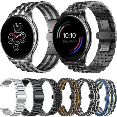 Classic Metal Stainless Steel Wrist Band For Oneplus Watch Strap One plus Smartwatch Watchband Bracelet Replaceable Belt straps