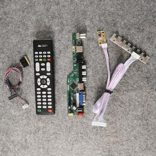 Kit LVDS 40 Pin universal control drive card For B156RW01/B173RW01/CLAA173UA01A display 1600*900 WLED 60Hz VGA+USB+AV panel