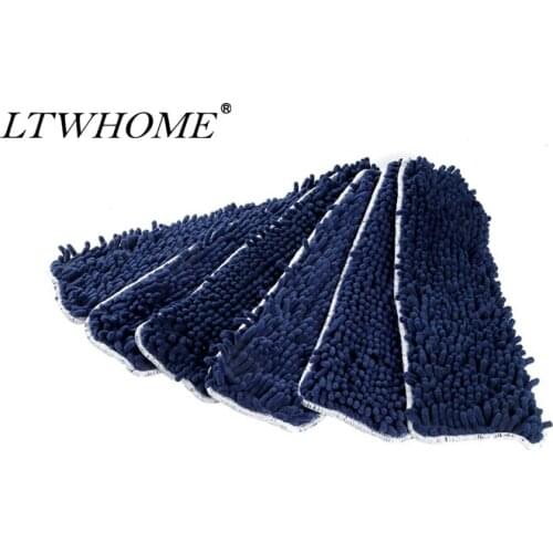 LTWHOME 18 Inch Washable Chenille Coral Flat Mop Pad Refills