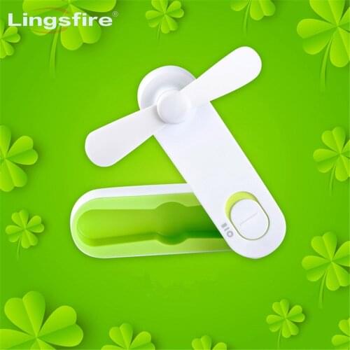 Small Handheld Mini USB Fan Rechargeable Personal Desktop Fan USB Powered 2 Speeds Outdoor Portable Fan for Home and Travel