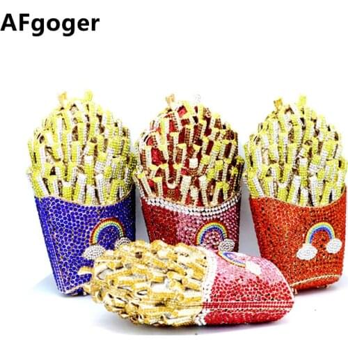 Fashion Luxury Crysta handBags Designer Rhinestone Chips Clutc Purse For Ladies Purse Wedding Bridal Evening Designer Bags