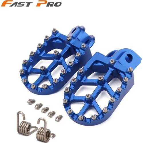 Motorcycle CNC Footpegs Foot Pegs Rests Pedals For Husqvarna TC TE FC FE FS 65 85 125 250 300 350 350S 450 501 501S 2014-2016