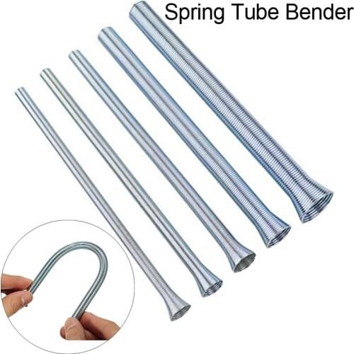5pcs Spring Pipe Bender Aluminium Tube Bending Tools Set Tension Spring Tube Bender Manual Steel for Copper Bending Hand Tools
