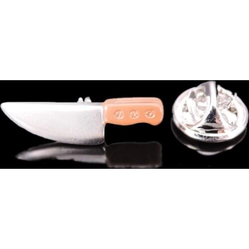 High-quality Brooch Lapel Pin For Successfu Men Pins kitchen knife Neckpin Collar Badge Jewelry Broche Clothing accessories