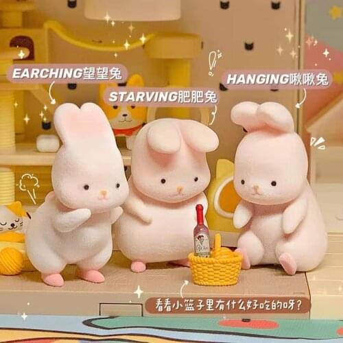 Origina Rabbit Series Blind Box Toy Doll Random One Cute Rabbit Anime Character Birthday Gift for Girls Monsta X