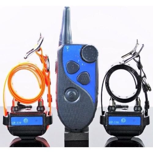 NEW 600 yards Rechargeable Waterproof Control Electric Shock Vibra Remote 2 Dog Training Collar