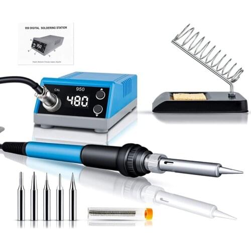 60W adjustable constant temperature digital Soldering iron soldering station Digital control high-power portable repair kit