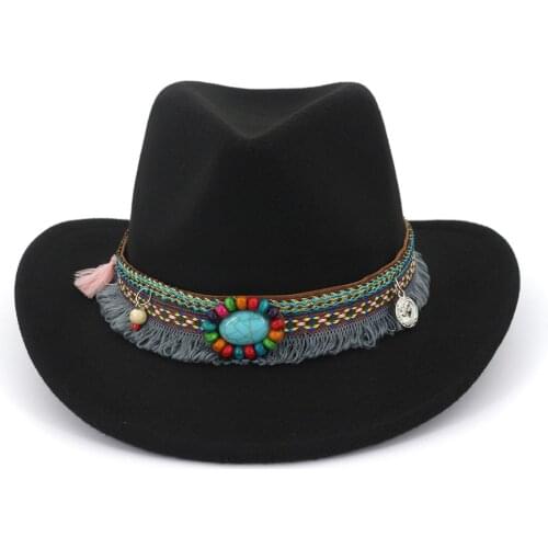 New Men Women Wide Brim Wool Felt Fedora Panama Hat with Belt Buckle Jazz Trilby Cap In felt fedora hat winter fedora hat HF47