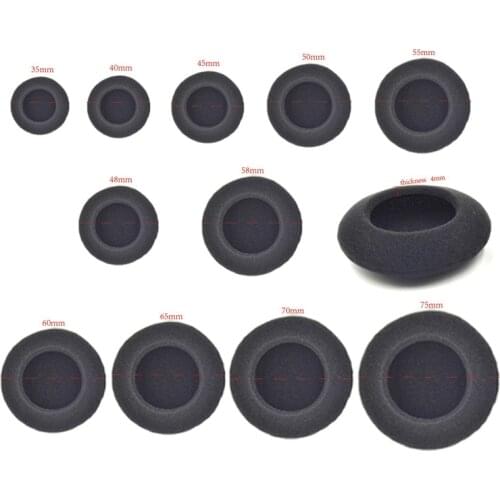 Replacement Soft Memory Foam Ear Pads Cushion For 35MM 40MM 45MM 48MM 50MM 55MM 58MM 60MM 65MM 70MM 75MM Headphones 23 AugT9
