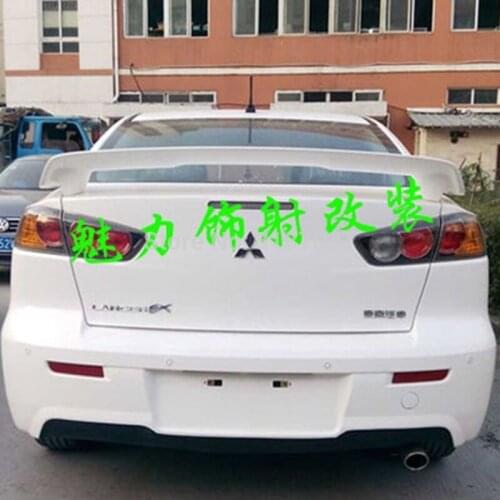 For Mitsubishi Lancer EX Spoiler 2010-2016 ABS Plastic Unpainted Color Rear Roof Spoiler Wing Trunk Lip Boot Cover Car Styling