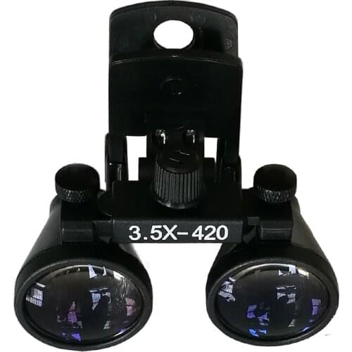 YUYO 3.5X420mm Plastic Clip Dental Surgical Medical Loupes Magnifier Binocular