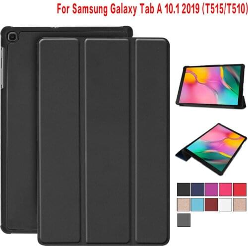 Smart Case For Samsung Galaxy Tab A 2019 SM-T510 SM-T515 T510 T515 Tablet cover Stand Case for Tab A 10.1'' 2019 tablet case