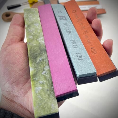 6 Pieces of 80/240/400/800/1200/3000 # Sharpening Stone Diamond Knife Sharpener Apex Sharpener Whetstone System Grindstone Set