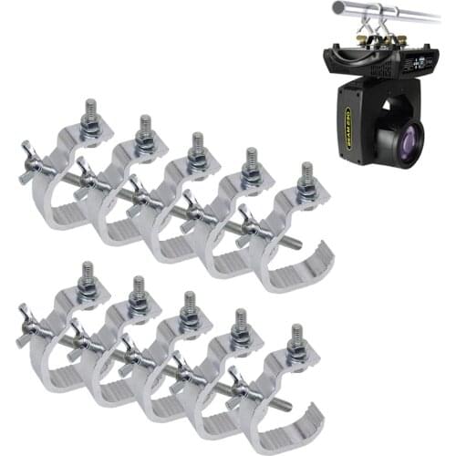 10pcs/lot Aluminum Stage Lights Hook LED Par Clips Professional Stage Equipment Truss DJ Club Light Hanging Hook Clamp Holder