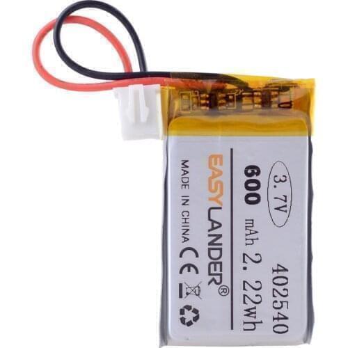 10pcs/Lot XHR-2P 2.54 402540 3.7V 600MAH 042540 Lithium Polymer Li-Po li ion Rechargeable Battery for silverstone uno a12z