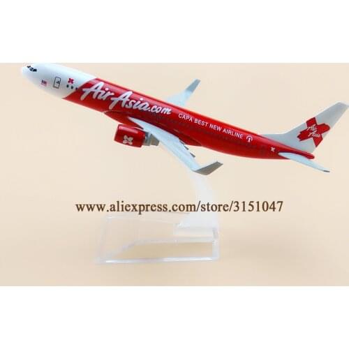 16cm Air Asia CAPA BEST NEW Airline Boeing 737 B737 Plane Model Alloy Metal Diecast Model Airplane Aircraft Airways Kids Gift