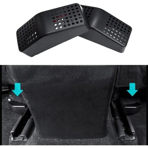 2PCS Car Rear Seat Air Vent Outlet Protective Cover Decorative Frame for Toyota Corolla 12th 2018-2021 E210 Car Accessories