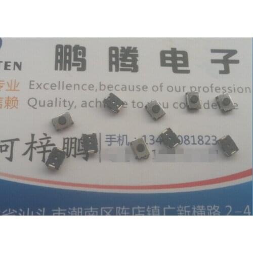 20PCS/lot TSW-8-16-T40 Japan touch switch 3*4*2mm patch 2-foot small tortoise micro-action button self-reset internal paste