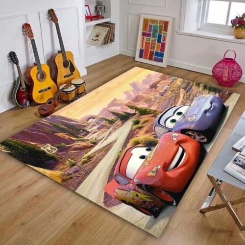 3D 95 Car lightning McQueen Door Mat Bedroom Kitchen Carpet Indoor Bathroom Mat Birthday Present Disney Kids Boys Girls Game Mat