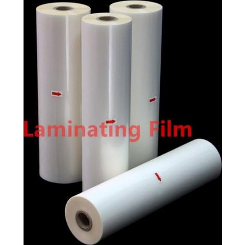 Free shipping 2 Rolls 12.6"x 656' Glossy Bopp Hot Laminating Film 1" Core for Lamination Laminate machine 30 MIC Brand new rh