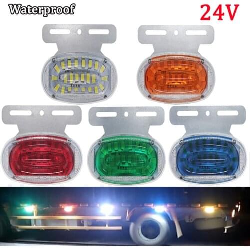 2x 24V Truck LED Light Side Marker Light Waterproof Turn To Show Wide Trailer Waist Car Automobile Caution Light Trailer Lorry